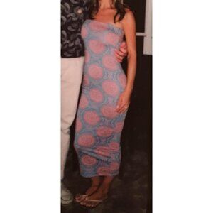 Fashion Nova Strapless Midi Dress, size XS